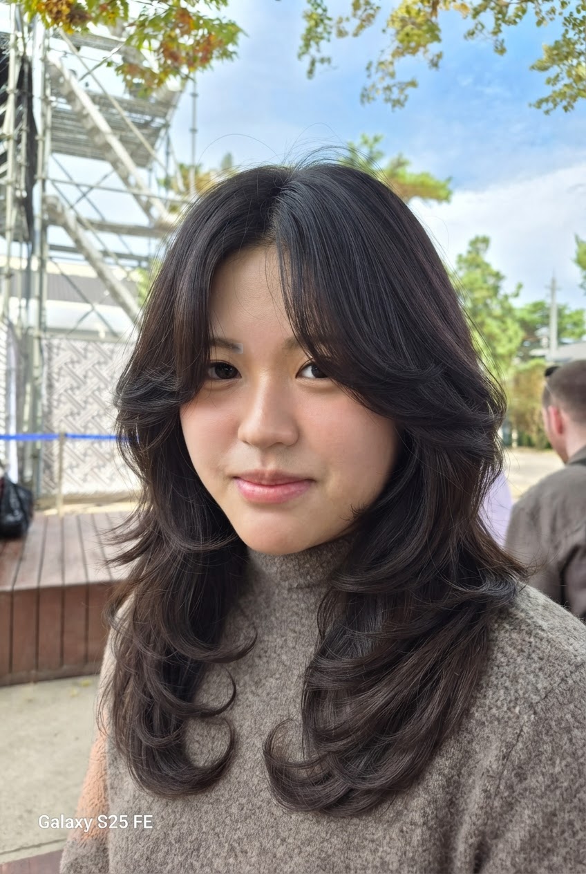 여자 롱 스타일