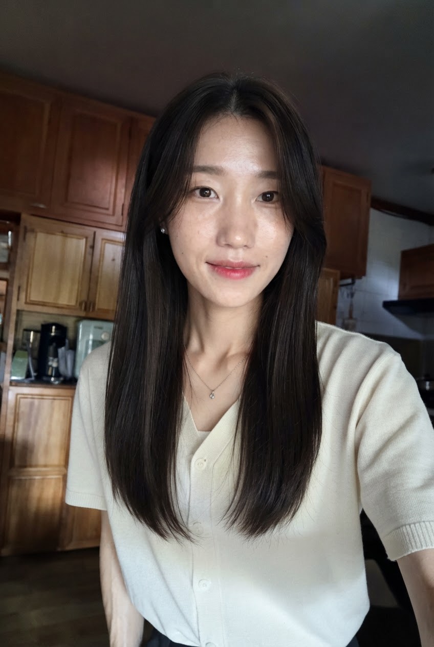 여자 롱 스타일