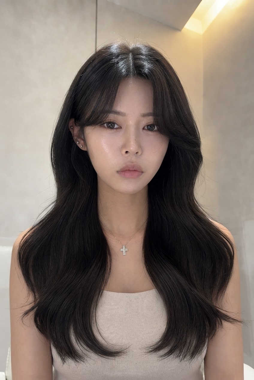 여자 롱 스타일